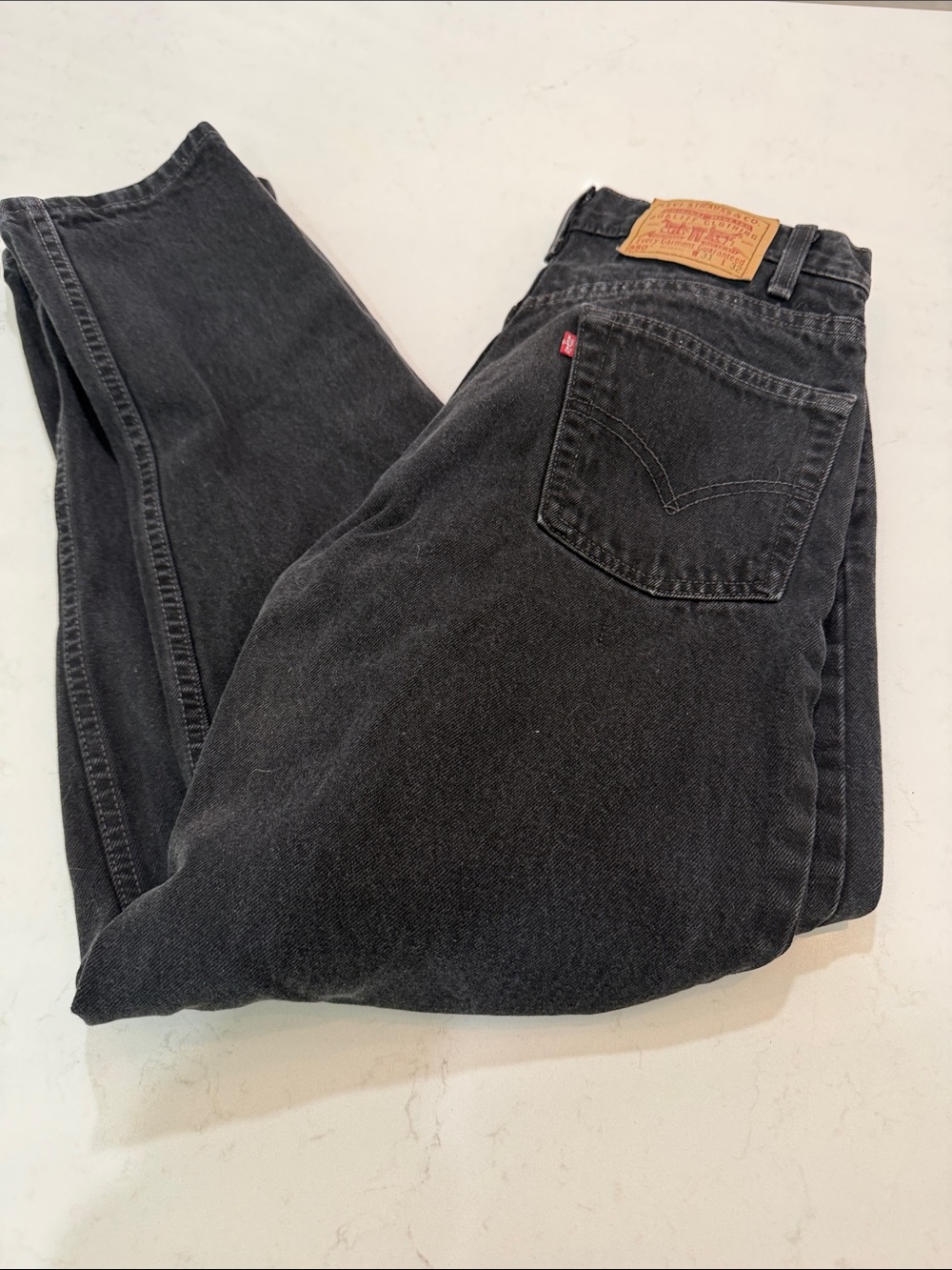 Levi's Black Vintage Wash Jeans 550